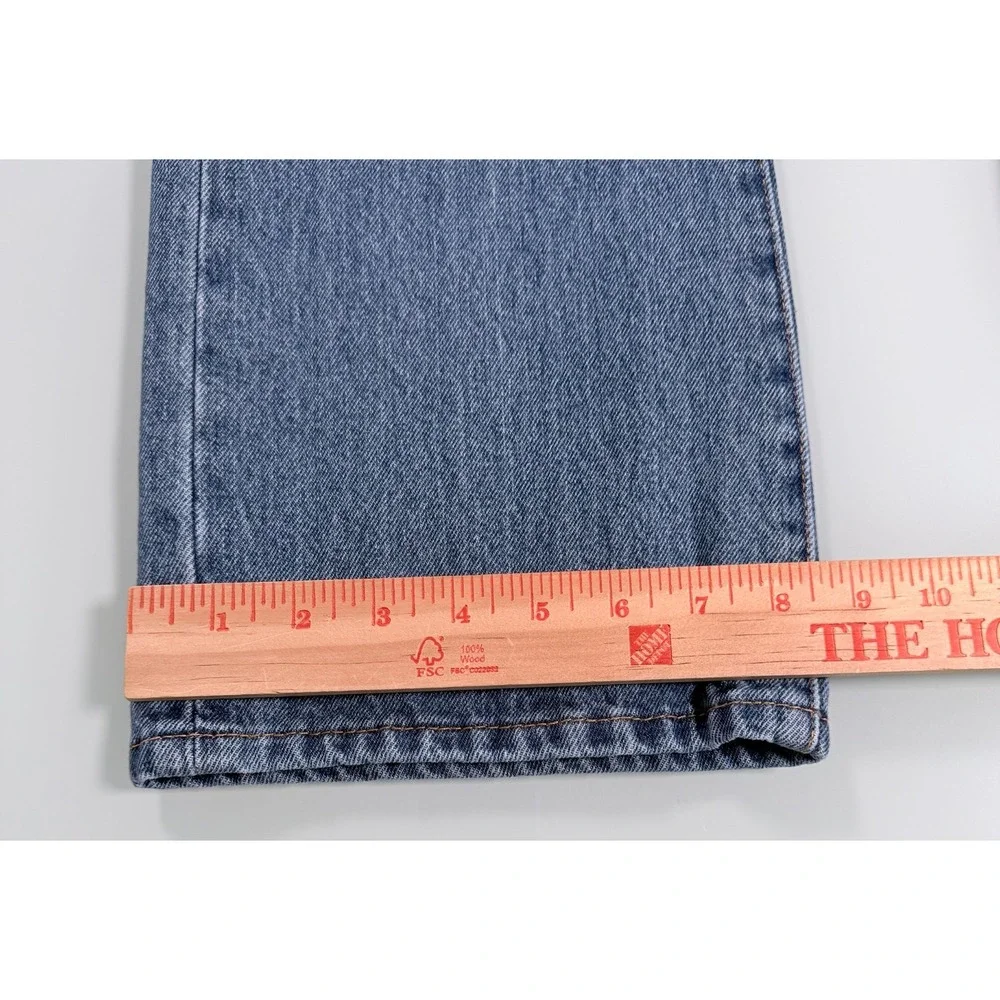 Levi's 517 Red Tag Bootcut Jeans Mens 32x34 Light Wash Blue Denim DadCore